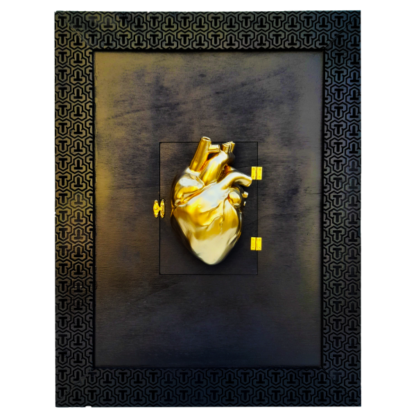 Secrets in the Heart - Cuore Anatomico Oro