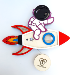 Lampada da parete - Razzo Astronauta