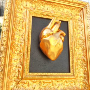 Golden Heart - Cuore Anatomico Oro
