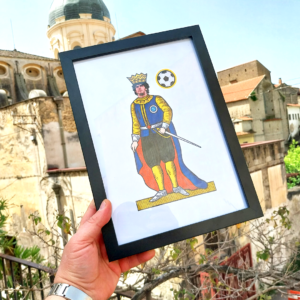 Diez de Pelota - Illustrazione con cornice