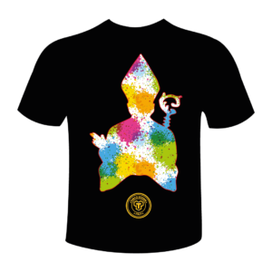 T-shirt-San-Gennaro-Pop-Art-nera